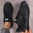 thumbnail image 5 of IEMIEMIEM Women's Breathable Sneakers Lace Mesh Low-Top Athletic Shoes Casual Sneakers Summer Fall Lightweight Non-Slip Footwear for Running, Walking, and Training Black 10 Wide, 5 of 9