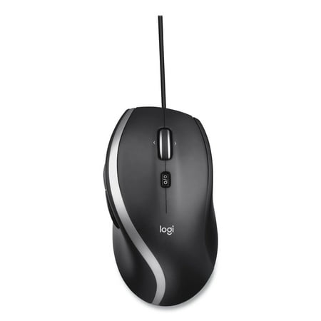 Logitech - M500s Advanced Wired Laser Mouse with Hyper-fast Scrolling - Black