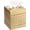 Gold, variant on XIMEI Sturdy Galvanized Iron Square Tissue Box, Baked-On Paint Finish, Elegant Cube Holder for Vanity/Dresser/Nightstand/Toilet Tank/Countertop, Gold
