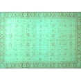 thumbnail image 1 of Ahgly Company Indoor Rectangle Oriental Turquoise Blue Traditional Area Rugs, 8' x 10', 1 of 4