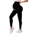 thumbnail image 3 of akafmk Maternity Clothes, Maternity Leggings Stretchy Yoga Pants Butt Lifting High Waist Soft Pregnancy Pants for Workout Gym Sports, Size L, 3 of 6