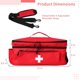 thumbnail image 4 of Bolsa de primeros auxilios vacía, bolsa de emergencia profesional para el hogar, organizador de bolsas de medicamentos con múltiples compartimentos, bolsa médica para traumatismos de primera respuesta, 4 of 5