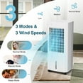 thumbnail image 4 of Costway 3-In-1 Evaporative Air Cooler w/ Humidifier & Fan Portable Rolling Swamp Cooler, 4 of 10