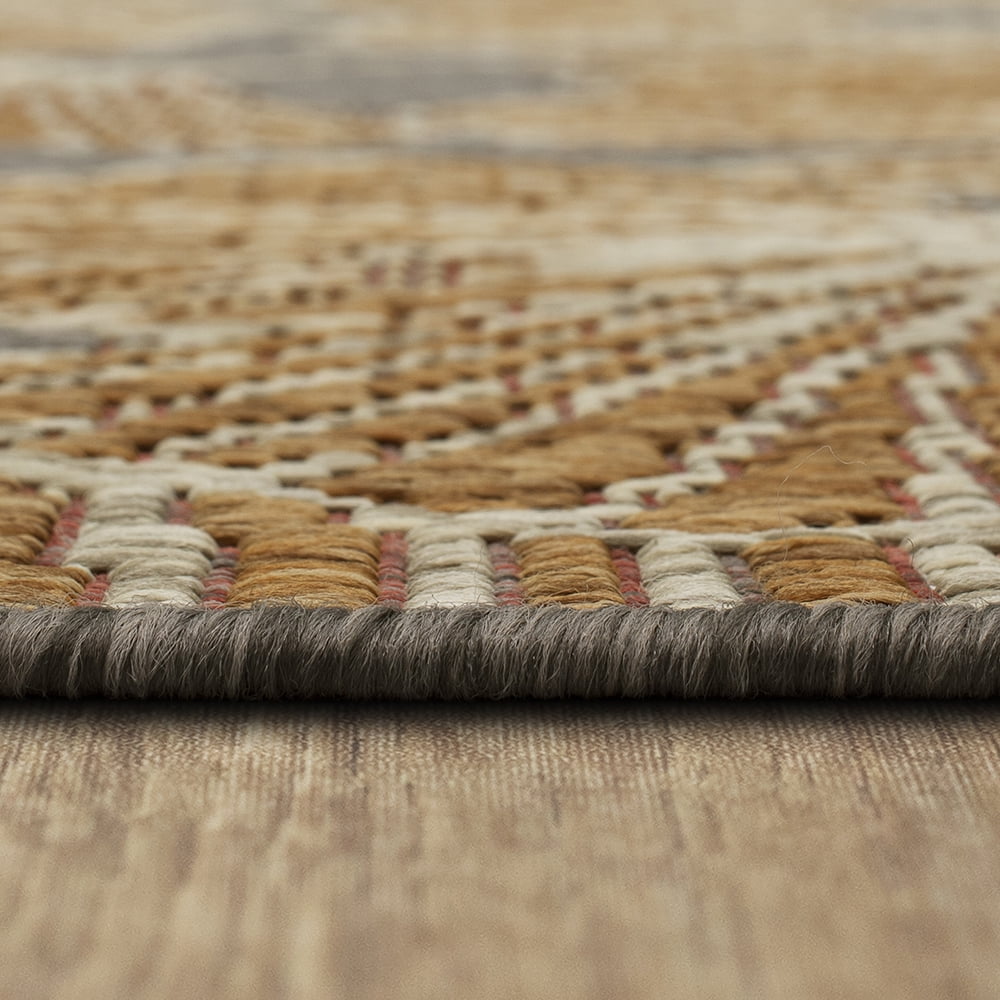 Mohawk Home Jade Butterfly Outdoor Area Rug, Rust, 10' x 13'