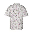 thumbnail image 3 of Picia Orchids Flowers Gentle Cotton Regular Fit Short Sleeve Casual Hawaiian Shirt for Men-Medium, 3 of 9