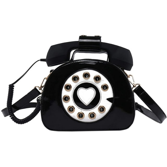 Bolso y monederos con forma de teléfono para mujer, bolsos de hombro con asa superior para teléfono Retro, bolsos cruzados Adepaton HMHZ852-1