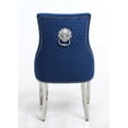 thumbnail image 4 of Cosmos Furniture Leo Flair Tufted Back Upholstered Chair, Set of 2 Blue, 4 of 5