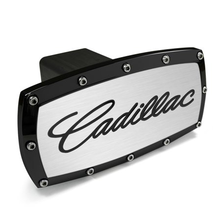 - Cadillac Black Trim Billet Aluminum Tow Hitch Cover