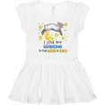 thumbnail image 3 of Inktastic I Love My Grandma to the Moon and Back Cute Sheep Girls Toddler Dress, 3 of 5