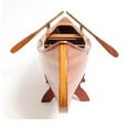 thumbnail image 4 of HomeStock Mountain Majesty Indian Girl Canoe Built to Scale With High-Grade Wood Includes Paddles, Internal Ribs and Seating Areas, Brown, Wood, 24 x 5 x 7 Inch, 4 of 5