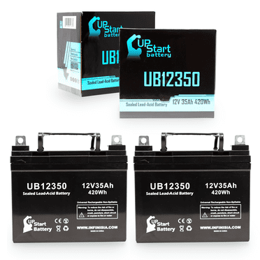 2x Pack - Compatible Tuffcare ValueShopperScooter Battery - Replacement UB12350 Universal Sealed Lead Acid Battery (12V, 35Ah, 35000mAh, L1 Terminal, AGM, SLA)