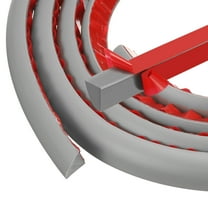 Uxcell Flexible Quarter Round Molding 39 Inch Self-Adhesive Trim for Floor Tub Wall Edge Gray 0.7In