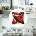 thumbnail image 5 of Creowell Red Throw Pillow Covers 2pcs, Decorative Modern Abstract White Geometric Pattern Gray Accent Pillowcases Decor for Couch Sofa Living Room Farmhouse Outdoor White, 5 of 7