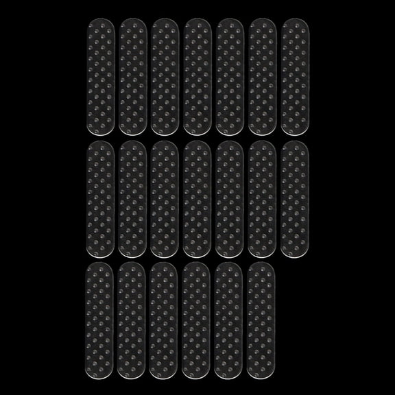 GENEMA 20Pcs Hanger Strips Non Slip Adhesive Tape Transparent Closet Accessories