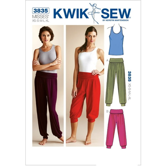 Kwik Sew Pattern Top and Pants, (XS, S, M, L, XL)