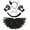 Black White, variant on Petitebelle Devil's Headband Bowtie Tail Gloves Tutu 5pc Costume (Black White, 1-5 Years)