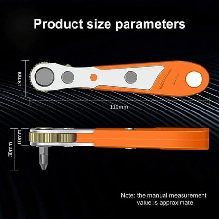 

Magnetic 11 Pieces 110 mm Mini Ratchets and with 1/4 Inch 10 Models Screwdriver Bits