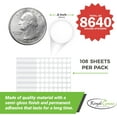 thumbnail image 3 of Small Color Coding Labels 1/2 Inch - 8640 Pack, Silver Round Price Stickers 13mm (0.5) by Royal Green, 3 of 5