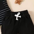 thumbnail image 5 of Toddler Outfits For Boys Boys Clothing Size 6 Toddler Boy Clothes Kids Summer Cotton Outfits Shirt Short Sets Black 12-18 Months, 5 of 6