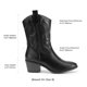thumbnail image 2 of Bota DREAM PAIRS DWUMMB2505 Bordada Negra Media Caña, 2 of 7