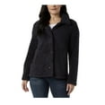 thumbnail image 4 of 32 Degrees Heat Women's Cozy Fleece Button Front Jacket (US, Alpha, Large, Regular, Regular, Navy), 4 of 6