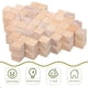 thumbnail image 3 of 100 piezas de bloques de construcción de madera, bloques cuadrados y cúbicos, material didáctico para juegos de apilar y apilar, 3 of 7