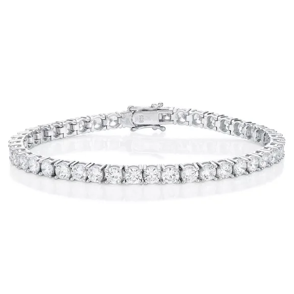 3mm Tennis Bracelet 925 Sterling Silver AAA Grade White Cubic Zirconia