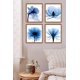 thumbnail image 4 of Flor azul parpadeante Pinturas abstractas modernas JFHHH pequeña, 4 of 5
