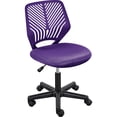 thumbnail image 1 of Silla de escritorio Yaheetech con soporte lumbar giratorio ajustable, color morado, 1 of 9