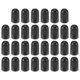 thumbnail image 1 of Unique Bargains 30 tapones universales para válvula de neumático para coches, SUV, bicicletas, camiones, motocicletas, 17 mm, plástico, color negro, 1 of 1