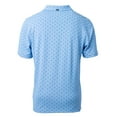 thumbnail image 3 of Men's Cutter & Buck Powder Blue Reno Aces Virtue Eco Pique Tile Print Recycled Polo, 3 of 3
