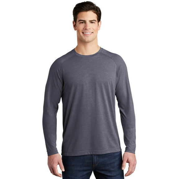 Sport-Tek PosiCharge Long Sleeve Tri-Blend Wicking Raglan Tee ST400LS