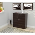 thumbnail image 2 of HomeRoots 249819 Four Drawer Storage & Filing Cabinet - Melamine & Engineered wood, 2 of 2