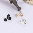 thumbnail image 3 of Pendientes sencillos con forma de aro para mujer, sencillos, a la moda, sin perforación de oreja, con clip, para la oreja, n.º jydz207, dorados, 3 of 4