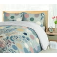 thumbnail image 3 of Ambesonne Floral Duvet Cover Set, Springtime Happiness Floral, King, Blue Grey Blush Peach, 3 of 4