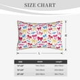 thumbnail image 4 of Goofa Colorful bows Pattern Pillow Case – Plush & Soft Cushion Cover, Hypoallergenic Throw Pillow Case for Comfortable Sleep with Envelope Closure-16"x24", 4 of 6