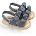 thumbnail image 3 of Baby Girl Sandals Summer Crib Shoes Bowknot Soft Sole Infant Girls Princess Dress Flats First Walker Shoes, 3 of 7