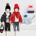 thumbnail image 3 of Ougyinr Baby Boys Girls Winter Coats Hoods Light Puffer Down Cotton Jacket Outwear Toddler Winter Coats Jacket for Infant kids, 6-12 Month,12-18 Month, 2t,3t,4t,5t, 3 of 9