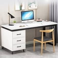 thumbnail image 4 of Long Modern Office Desk Modern Bedroom Reception Study Free Shipping Computer Desks Wooden Mesa Escritorio Theater Furniture My Lux Decor Round, 4 of 30