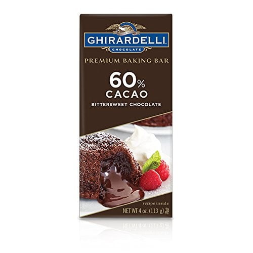 Ghirardelli 60 Cacao Bittersweet Chocolate Premium Baking Bar, 4 oz