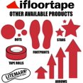 thumbnail image 5 of LiteMark 10 Inch Red Vinyl Removable Floor Wall Marking Arrow Decals - Pack of 12, 5 of 7
