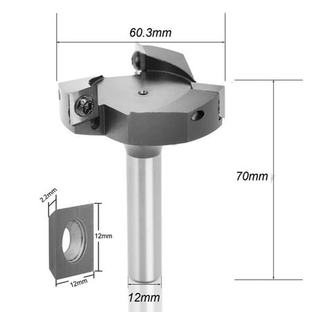 

CNC Spoilboard Surfacing Router Bit 3 Flutes Insert Woodworking Milling Cutter