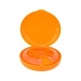 thumbnail image 1 of Seven Grids Rotating Pills Box Round 7 Compartments Pills Organizer for Home TravelOrange, 1 of 14