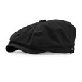 thumbnail image 3 of Minzimin Men's 8 Piece Newsboy Flat Cap Cotton Newsboy Gatsby Ivy Cap Cabbie Driving Hat Octagonal Golf Beret Hat, 3 of 6