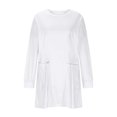thumbnail image 4 of hotojiny Womens Pajama Top Long Sleeve Soft Comfy Sleep Shirt Fall Crew Neck Casual T Shirts Slim Base Layer, 4 of 6