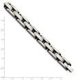 thumbnail image 5 of Stainless Steel Bracelet Men's Link, Other 9 mm 8 in Chisel Brushed Link, 5 of 6