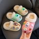 thumbnail image 2 of Pantuflas de algodón de invierno para niños y niñas, bonitas y cálidas pantuflas de algodón con dibujos de osos desmontables para ropa de abrigo, 2 of 4