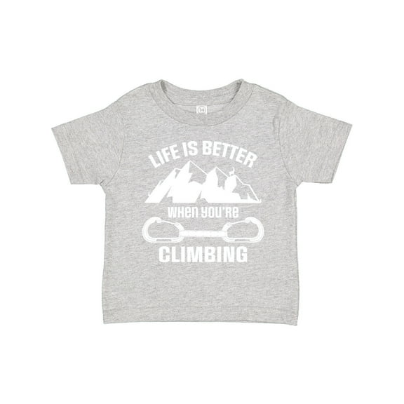 Inktastic Rock Climbing Mountains Boys or Girls Toddler T-Shirt