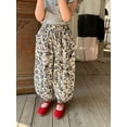 thumbnail image 4 of Toddler Baby Girl Boy Classic Pants Personality Fashion Print Long Pants Summer Fall Harem Pants for 12-18 Months, 4 of 9