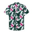 thumbnail image 7 of sogami Short Sleeve Button Up Shirts for Men Flamingo Hawaiian Aloha Shirt, 7 of 7
